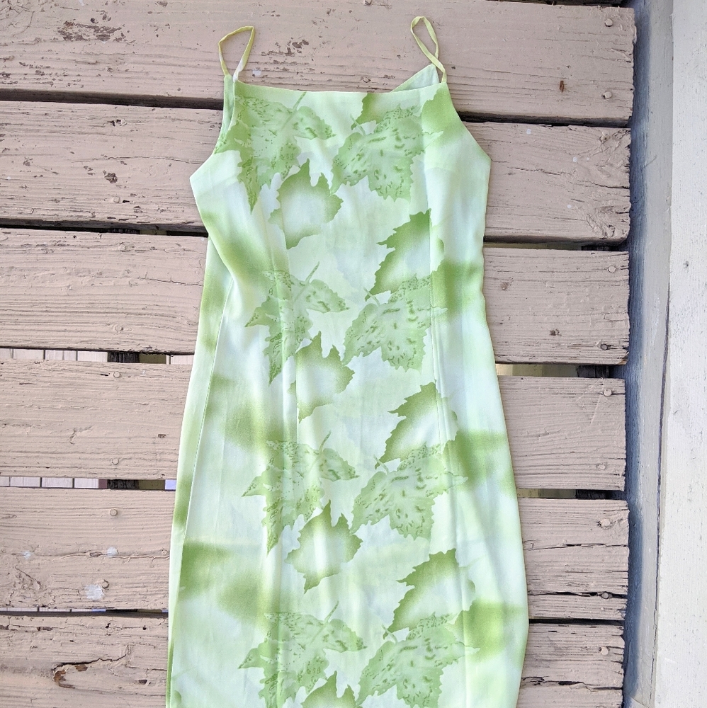 Off-Brand Lime Floral Dress